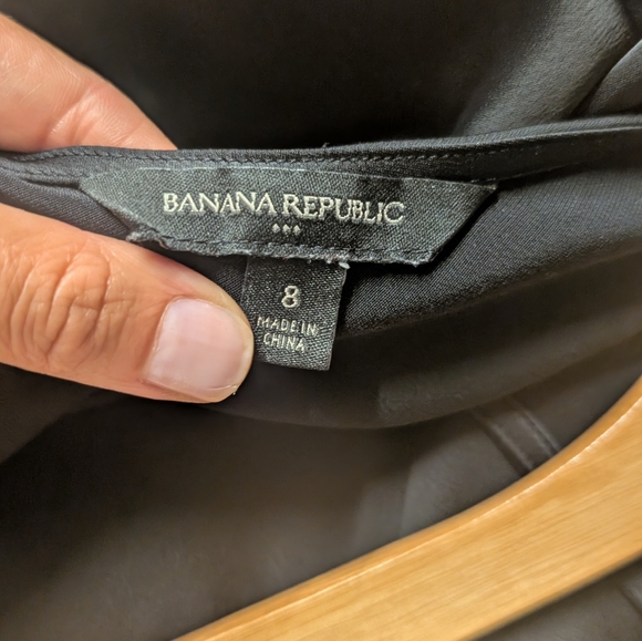 Banana Republic Midi Slip Dress, BLACK SIZE 8 - Picture 5 of 5